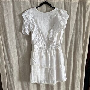 TCEC White Ruffle Dress